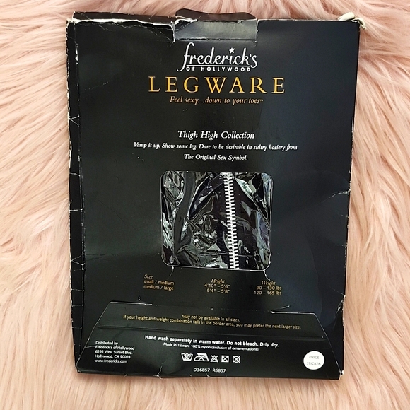 VINTAGE Y2K!! Brand New FREDRICK'S OF HOLLYWOOD ZIP-UP JERSEY THIGH-HI'S-S - Picture 2 of 6